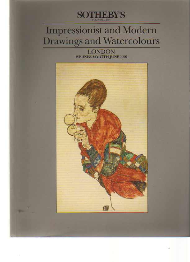 Sothebys June 1990 Impressionist & Modern Drawings & Watercolours