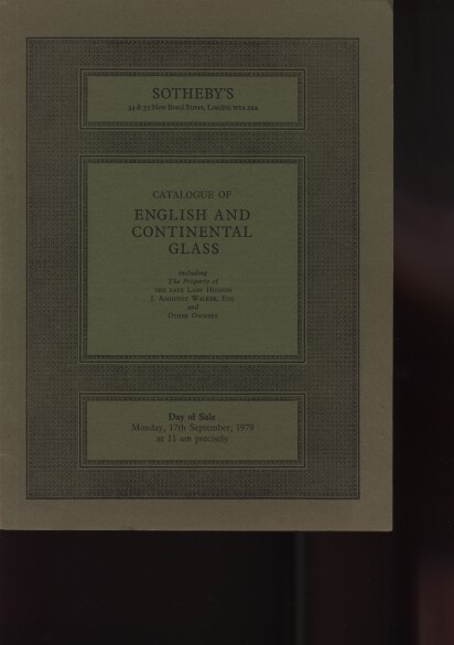 Sothebys September 1979 English & Continental Glass