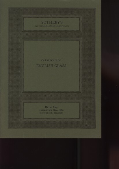 Sothebys 1980 English Glass