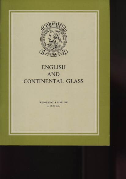 Christies 1980 English & Continental Glass