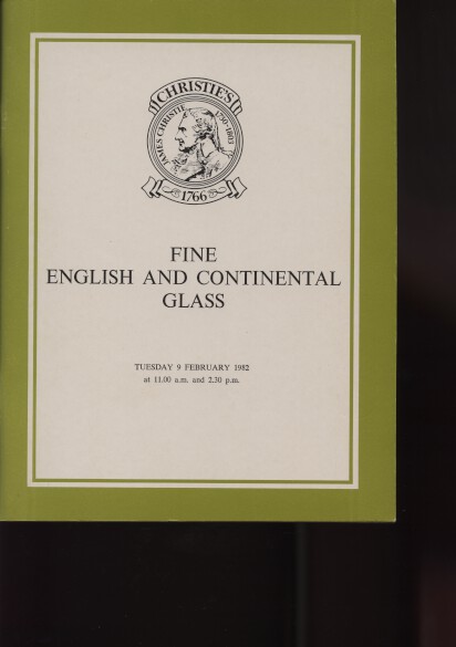 Christies February 1982 English & Continental Glass