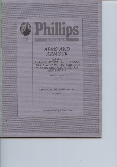 Phillips 1983 Arms and Armour, Japanese Swords and Fittings...