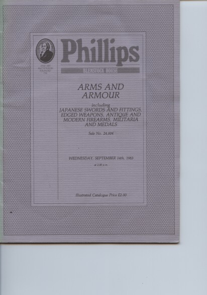 Phillips 1983 Arms and Armour, Japanese Swords and Fittings...