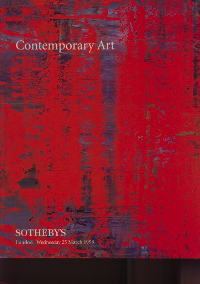 Sothebys March 1998 Contemporary Art