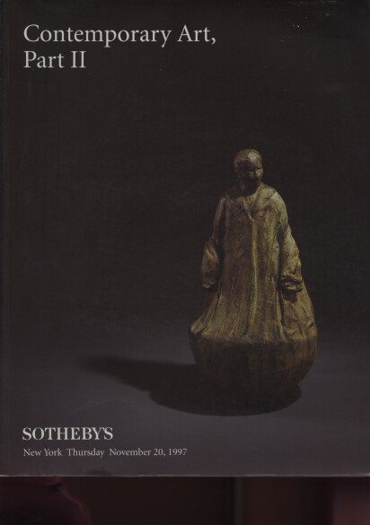 Sothebys 1997 Contemporary Art Part II