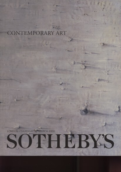 Sothebys March 2000 Contemporary Art
