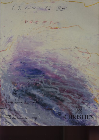 Christies 1994 Contemporary Art Part II