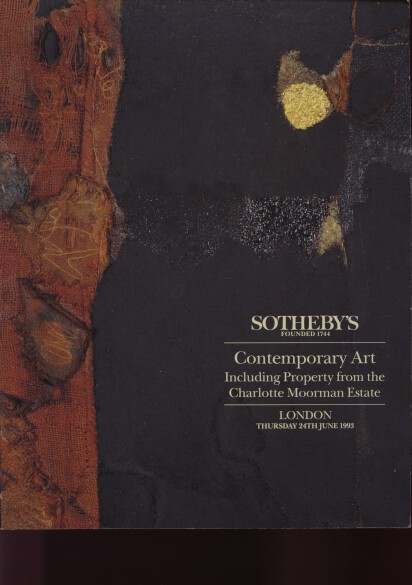 Sothebys 1993 Contemporary Art & Moorman Collection
