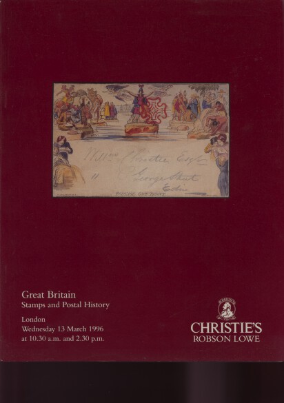 Christies 1996 Great Britain Stamps & Postal History - Click Image to Close