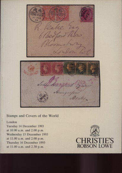 Christies 1993 Stamps and Covers of the World - Click Image to Close