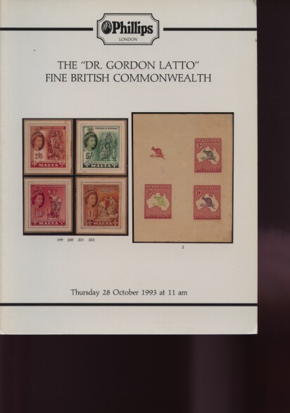 Phillips 1993 Dr. Gordon Latto Fine British Commonwealth