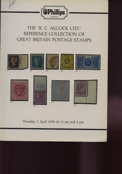 Phillips 1993 Alcock Collection Great Britain Postage Stamps