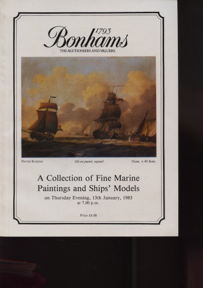 Bonhams 1983 Fine Marine Paintings & Ships Models