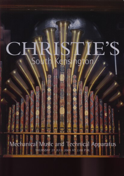 Christies July 2000 Mechanical Music & Technical Apparatus