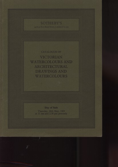 Sothebys 1983 Architectural Drawings & Watercolours