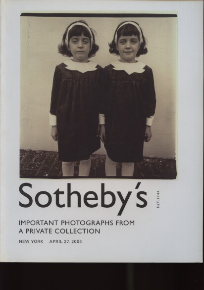 Sothebys 2004 Important Photographs Private Collection