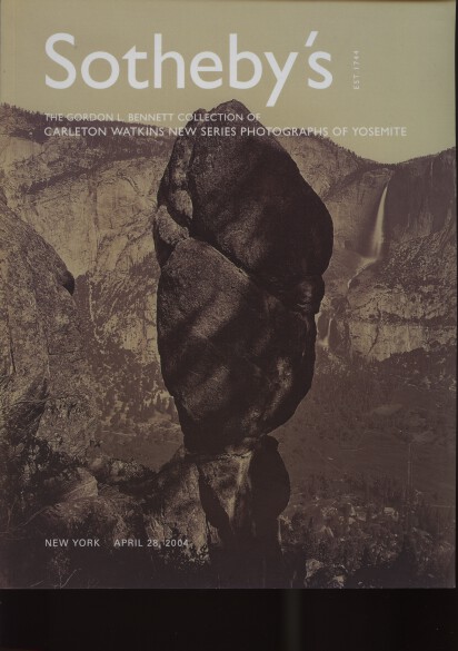 Sothebys 2004 Watkins Photographs of Yosemite