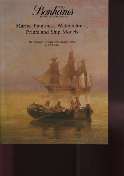 Bonhams 1986 Marine Paintings, Watercolours, Ship Models