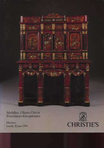 Christies 1994 (French) Furniture, Objets d'Art, Porcelain