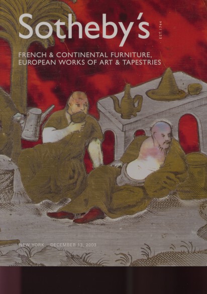 Sothebys December 2003 French & Continental Furniture, etc