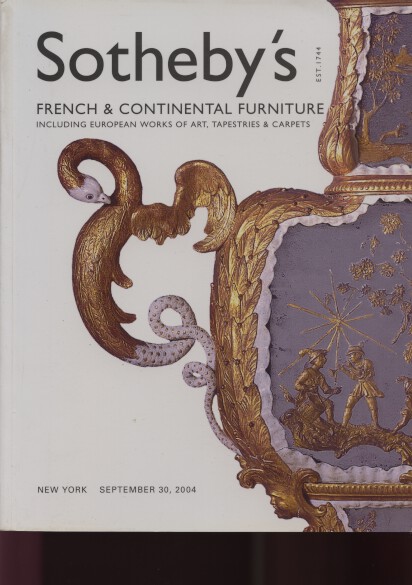 Sothebys 2004 French & Continental Furniture, etc - Click Image to Close