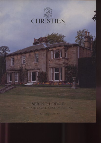 Christies 1989 Spring Lodge Barnard Castle - Click Image to Close