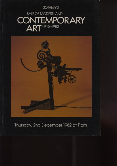 Sothebys December 1982 Modern & Contemporary Art