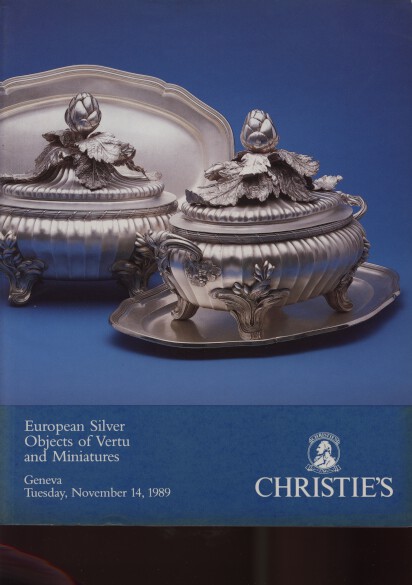 Christies 1989 Silver, Objects of Vertu and Miniatures - Click Image to Close