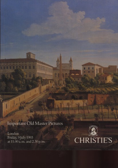 Christies 1993 Important Old Master Pictures - Click Image to Close