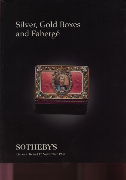Sothebys 1998 Silver, Gold Boxes and Fabergé
