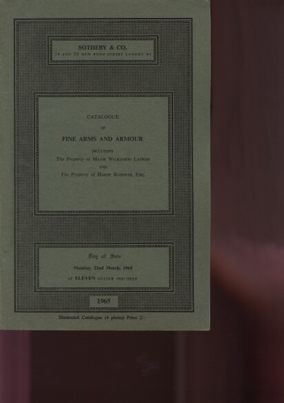 Sothebys 1965 Fine Arms and Armour