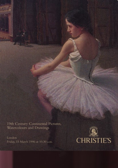 Christies 1996 19th C Continental Pictures, Watercolours,