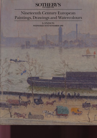 Sothebys 1992 19th Century European Paintings, Drawings - Click Image to Close