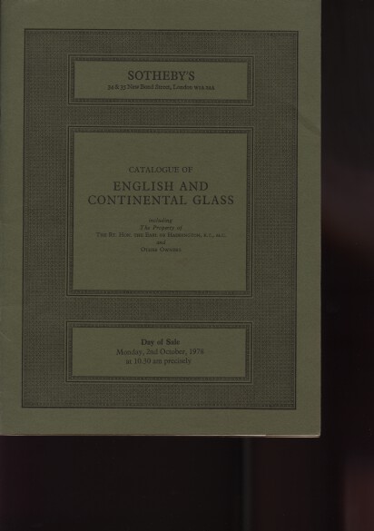 Sothebys 1978 English & Continental Glass (Digital only)