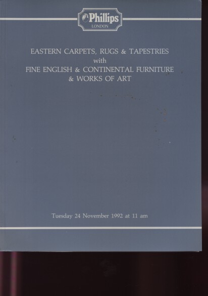 Phillips 1992 Eastern Carpets, Rugs, Fine English Furniture
