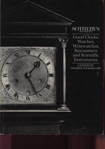 Sothebys 1992 Good Clocks, Watches, Scientific Instruments