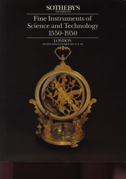 Sothebys 1987 Instruments of Science & Technology 1550-1950