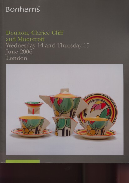 Bonhams 2006 Doulton, Clarice Cliff & Moorcroft - Click Image to Close