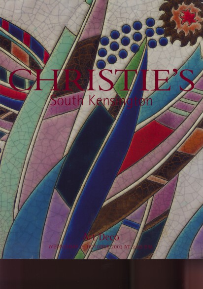 Christies October 2003 Art Deco