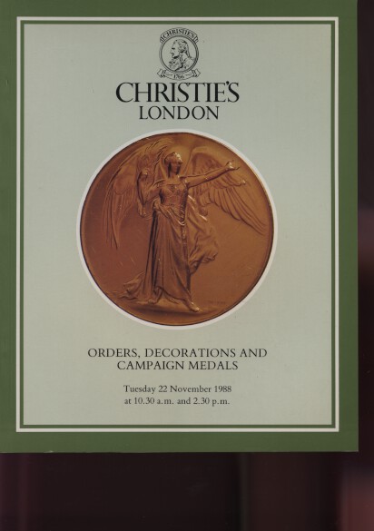 Christies 1988 Orders, Decorations & Campaign Medals