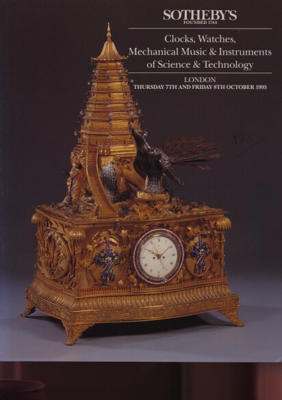 Sothebys October 1993 Clocks, Instruments, Science & Technology (Digital Only)