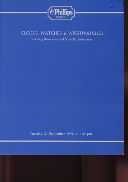 Phillips 1991 Clocks, Wristwatches, Scientific Instruments