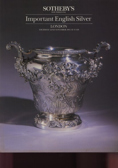 Sothebys 1984 Important English Silver