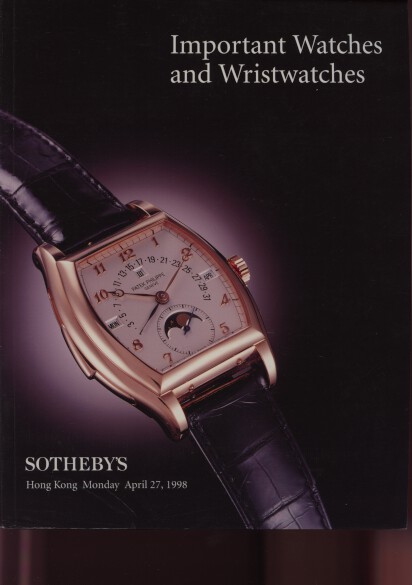Sothebys 1998 Important Watches & Wristwatches