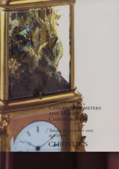 Christies 2005 Clocks, barometers & Marine Chronometers