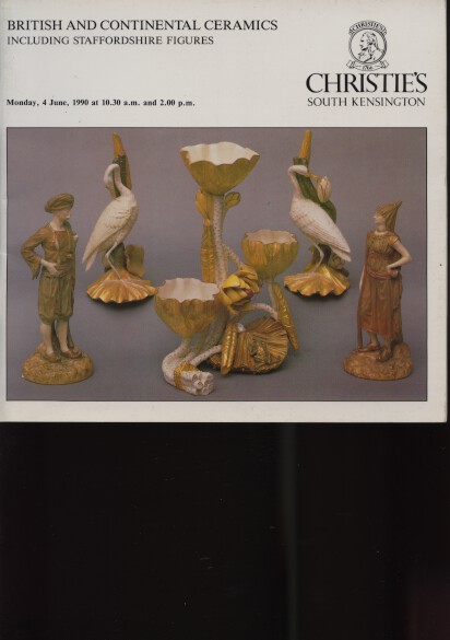 Christies 1990 Staffordshire Figures British Continental Ceramic