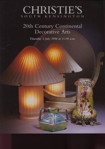 Christies July 1998 20th Century Continental Decorative Arts