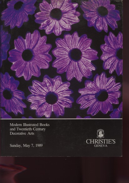 Christies 1989 Modern Books & 20th Century Decorative Arts