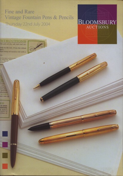 Bloomsbury 2004 Fine & Rare Vintage Fountain Pens, Pencils