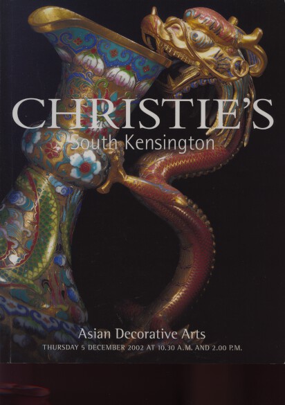 Christies December 2002 Asian Decorative Arts